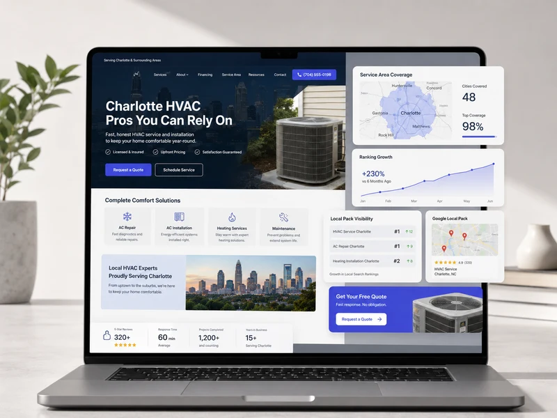 Charlotte HVAC Pros project screenshot