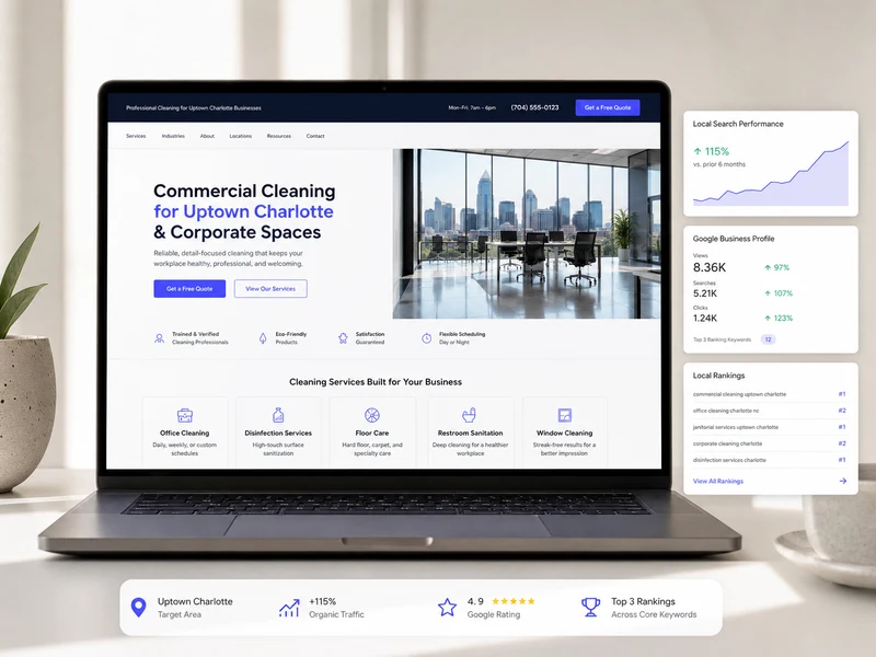 Uptown Cleaning Co. project screenshot